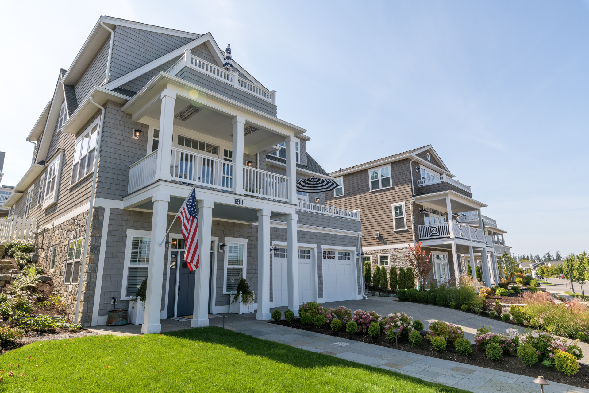 Coastal Home American Flag