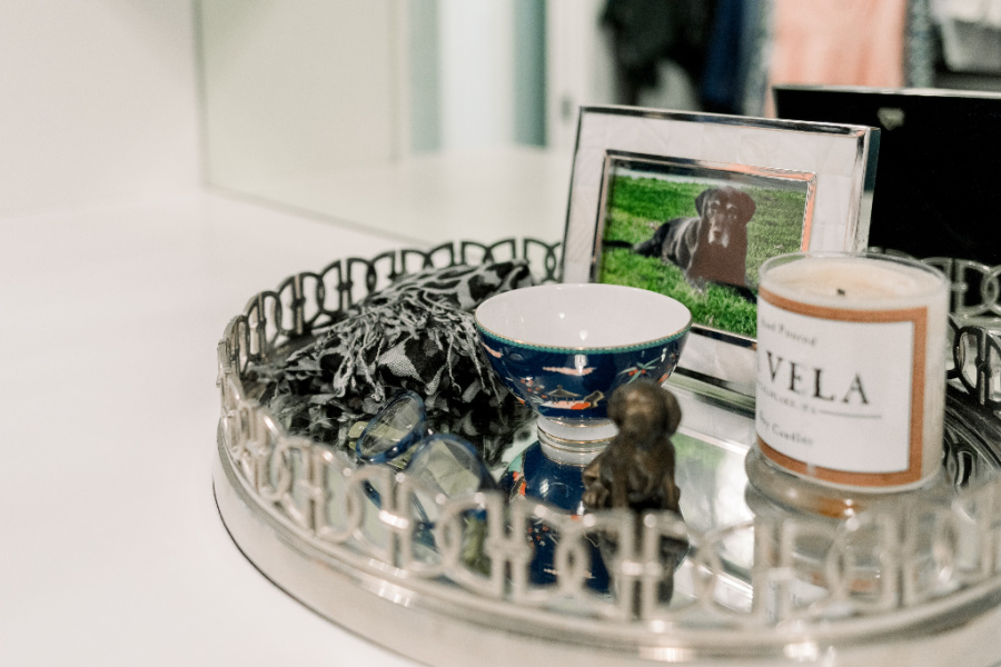 La Vela Candle on Tray