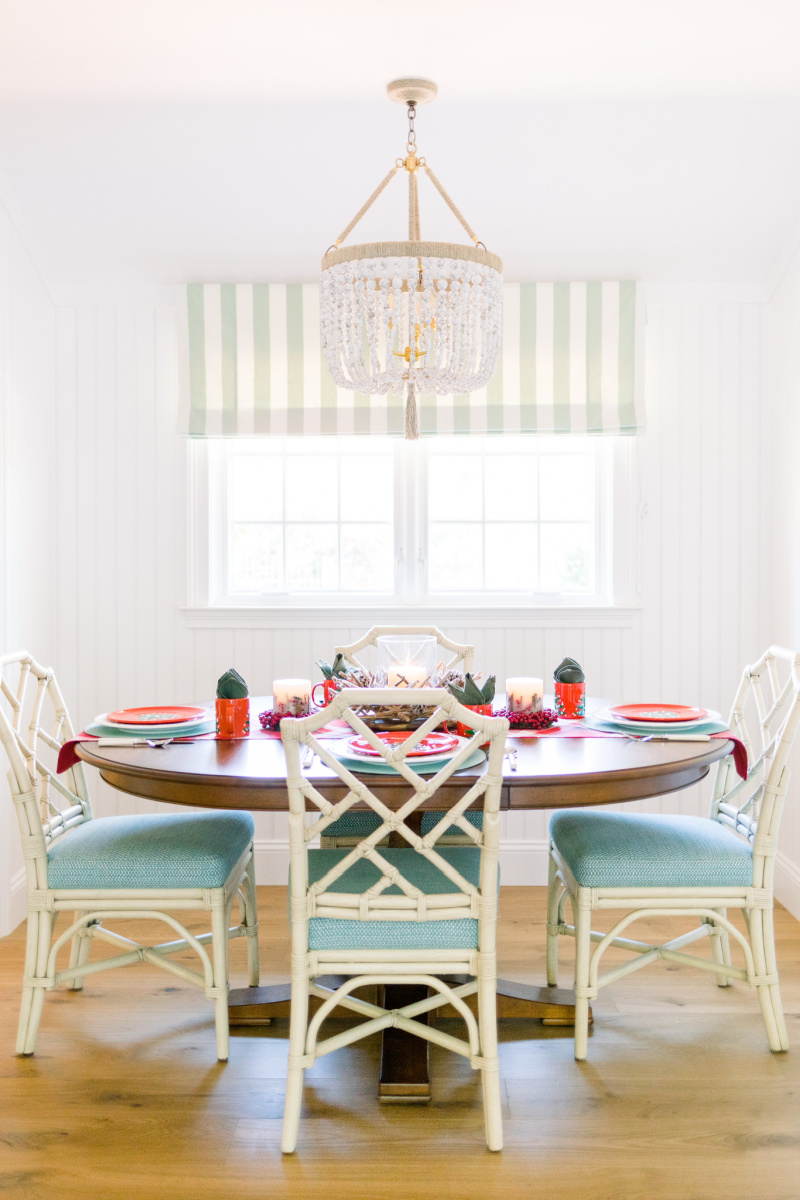 Dining Table and Chandelier