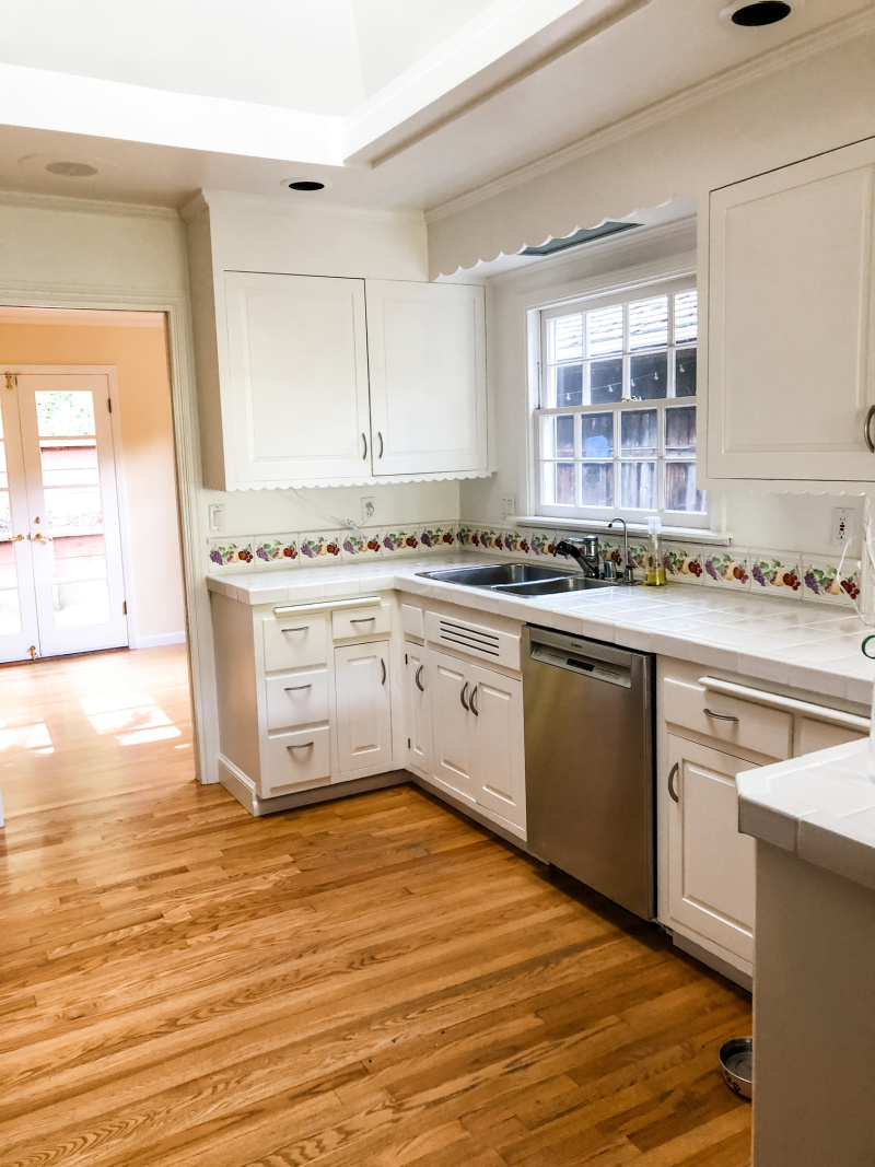 White Kitchen Before Renovation