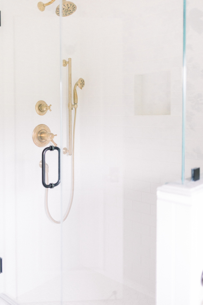 White Subway Tile Shower
