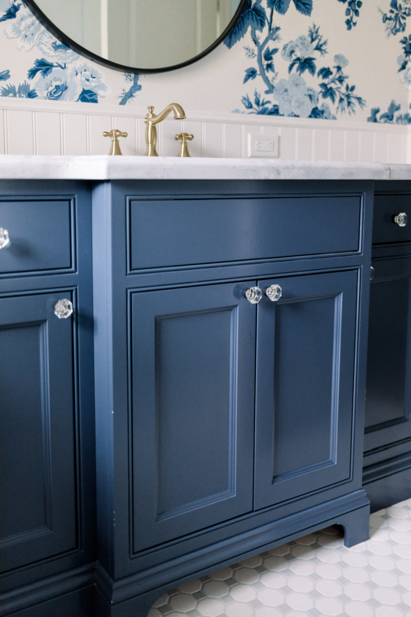 Navy Blue Bathroom Vanity