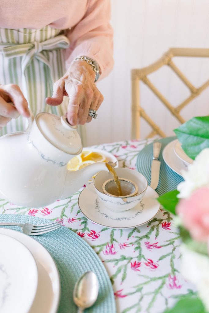 Pouring Tea from Tea Pot