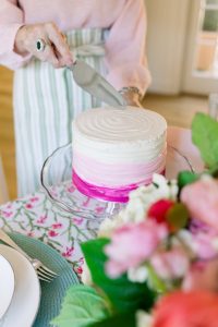 Valentine Pink Ombre Cake