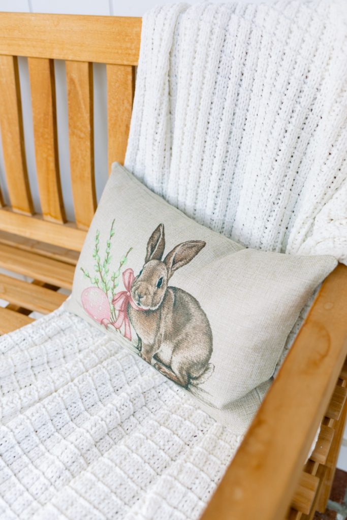 Bunny lumbar pillow