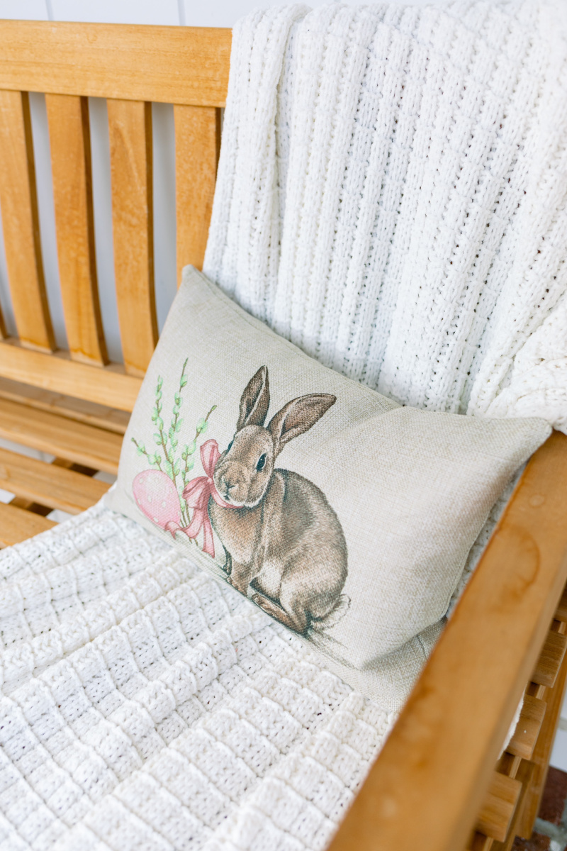 Bunny lumbar pillow