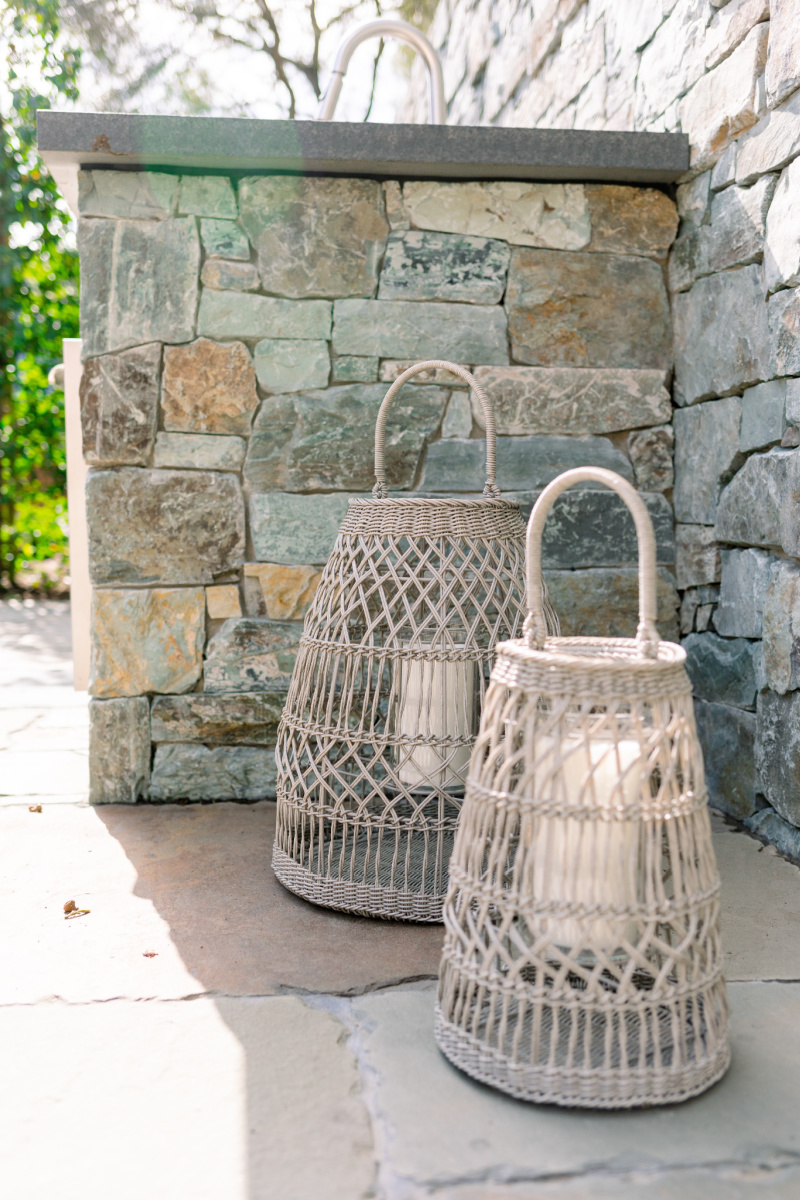 Wicker Outdoor Lanterns