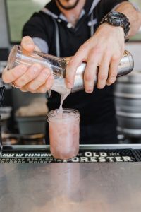 Bartender Mixing Drinks
