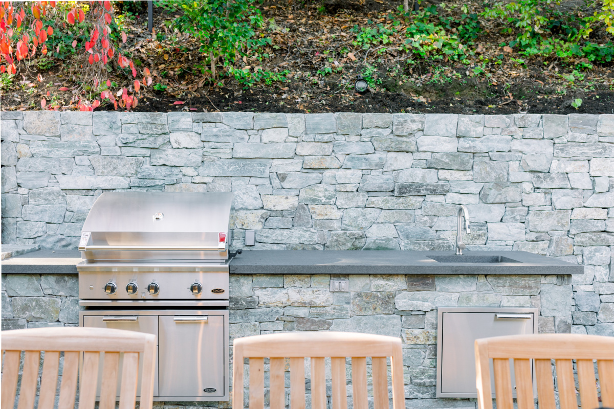 Outdoor kitchen and DCS grill