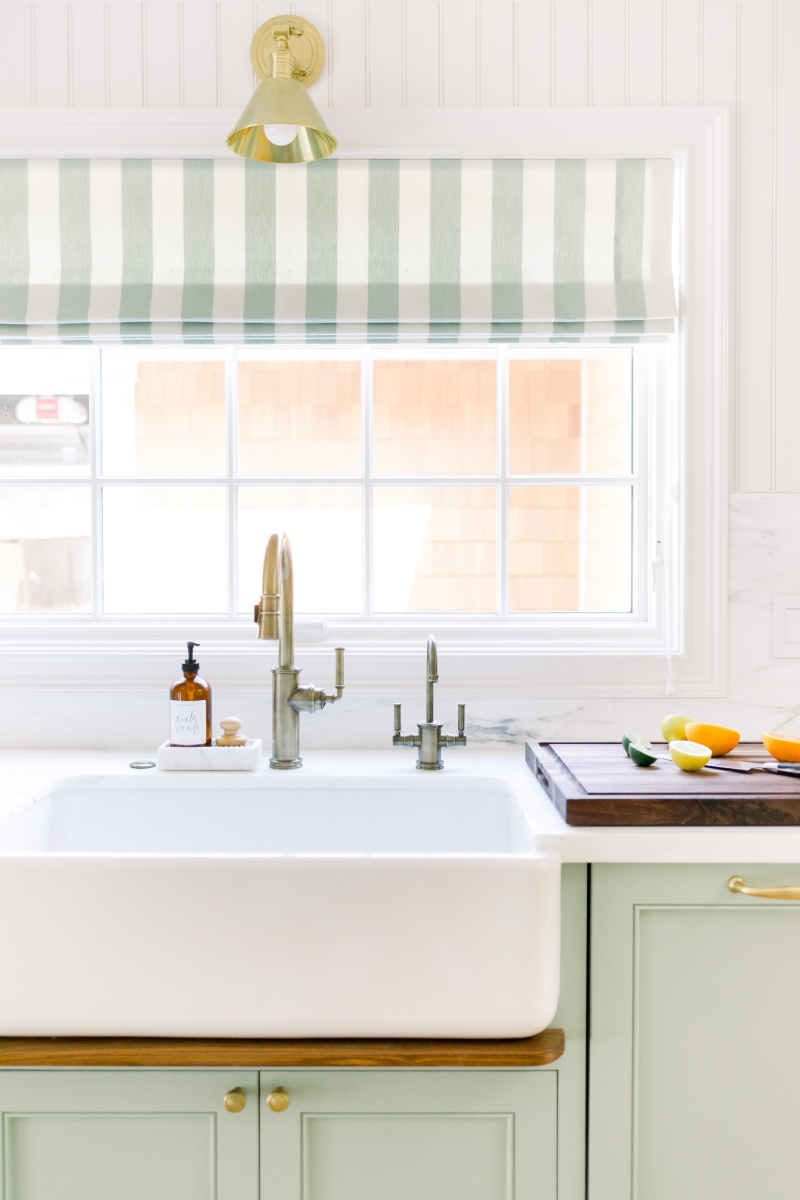 Farm Sink and sliced citrus