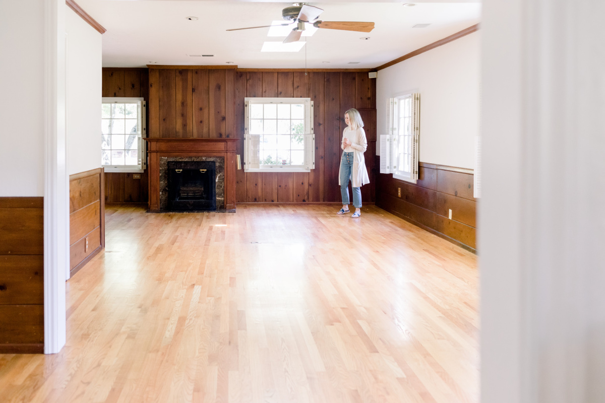 Family Room Before Renovation