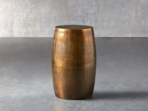 Brass Garden Stool Side Table