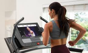 Woman on Nordictrack Treadmill