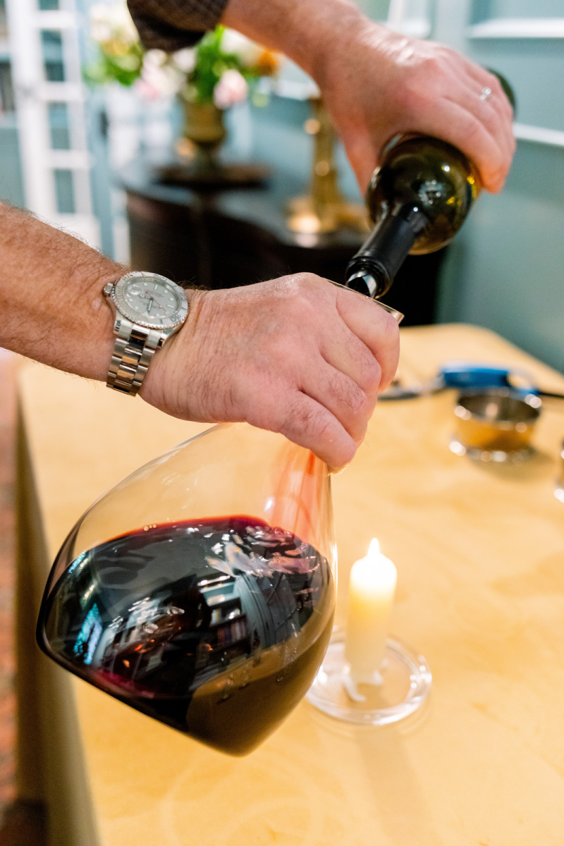 Decanting Mouton Rothschild Bordeaux