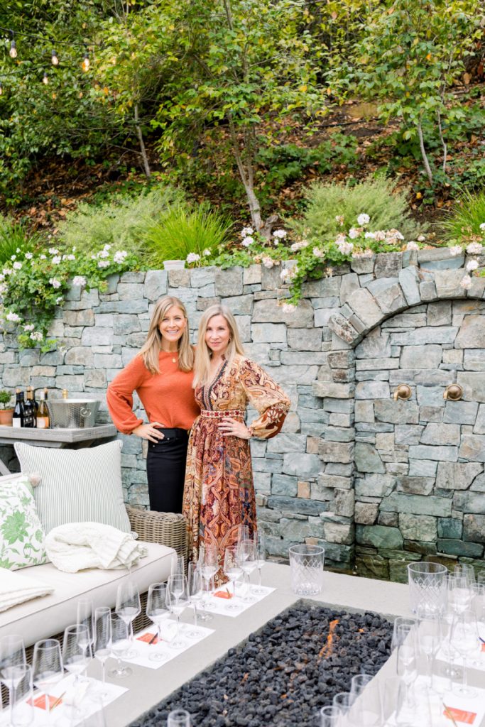 Two women at wine tasting