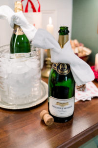 Bottles of Sparkling wine on Bar