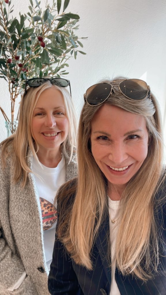 Two women taking selfie