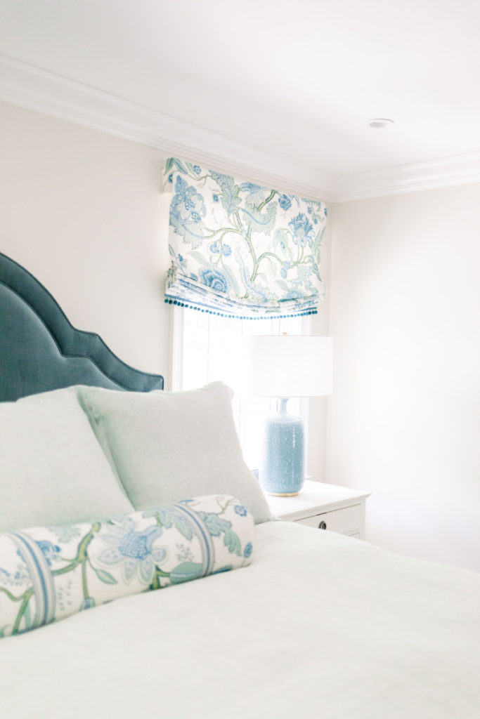 Bedroom window and lamp