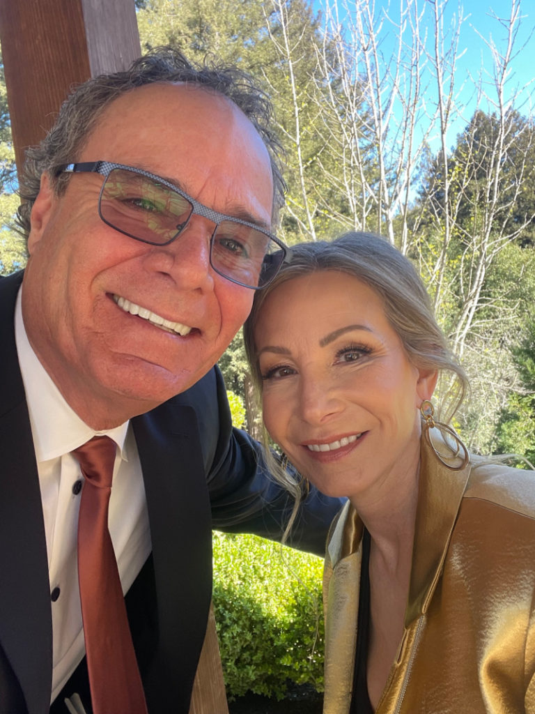 Parents of groom at wedding