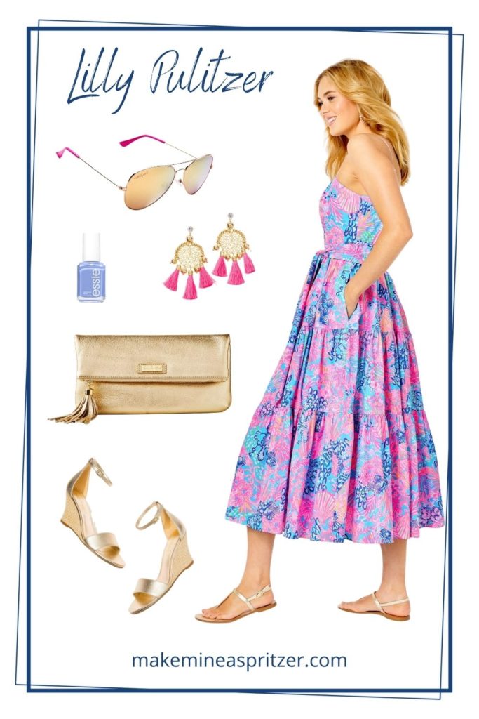 Lilly Pulitzer Midi Dress Collage