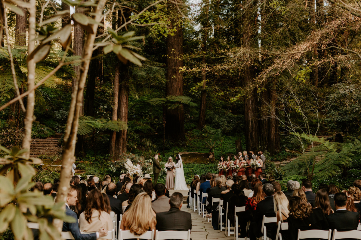 Wedding ceremony outdoors