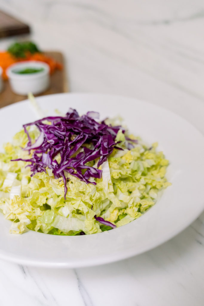 Bowl of mixed cabbage
