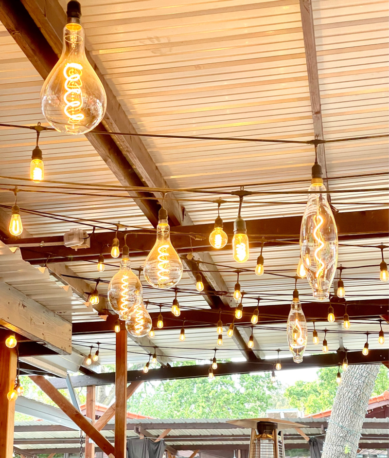 Lafayette Public House Patio Bulbs