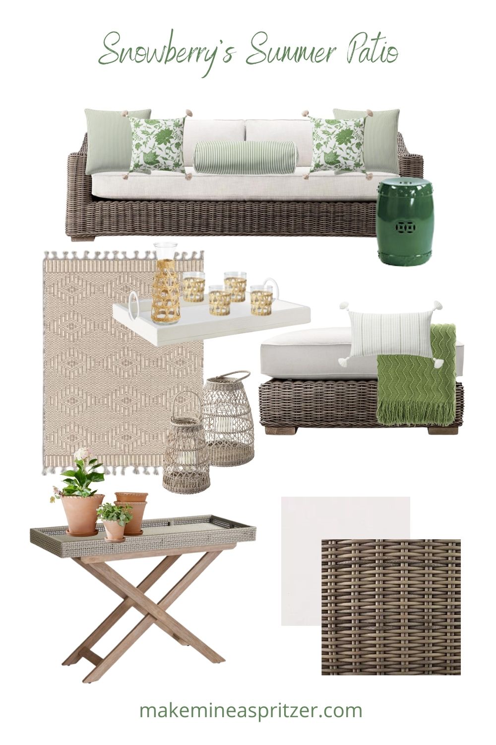 Summer Patio Collage