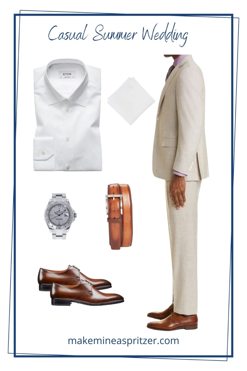 Men's Wedding Look Collage