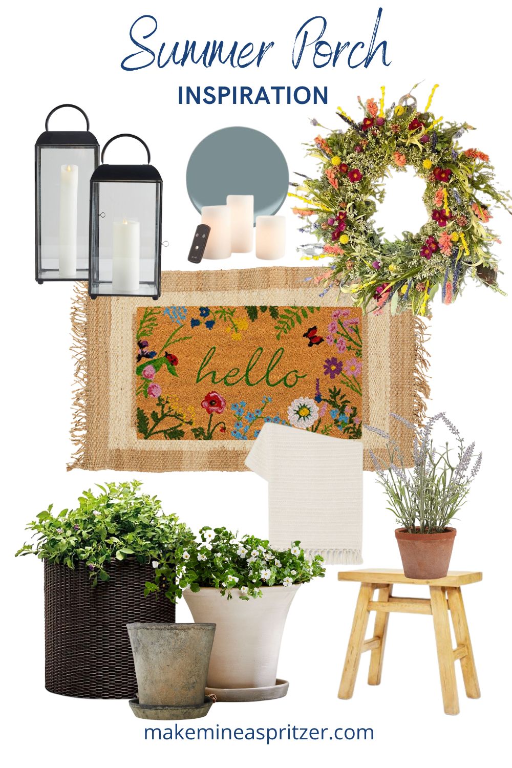 Summer Porch Pin Collage