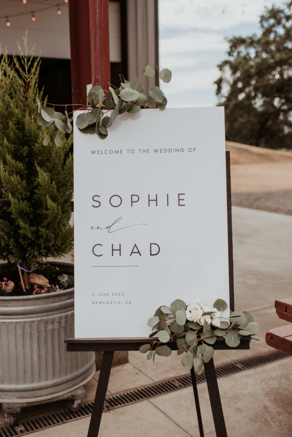 Wedding Welcome Sign