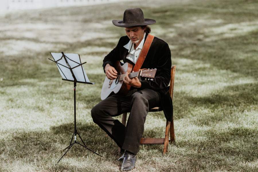 Nathan North Music playing at wedding