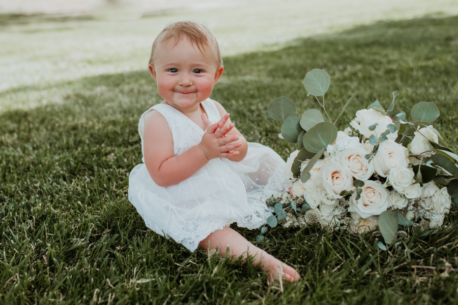 Baby at wedding
