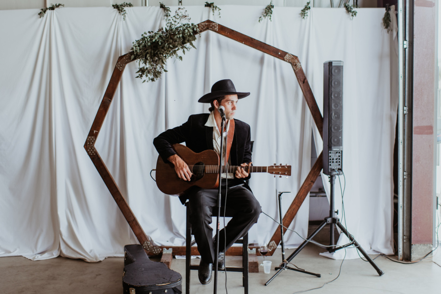 Nathan North Music Playing at Wedding