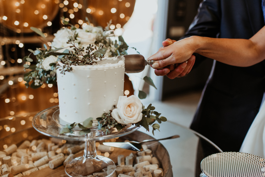 Cutting Wedding Cake