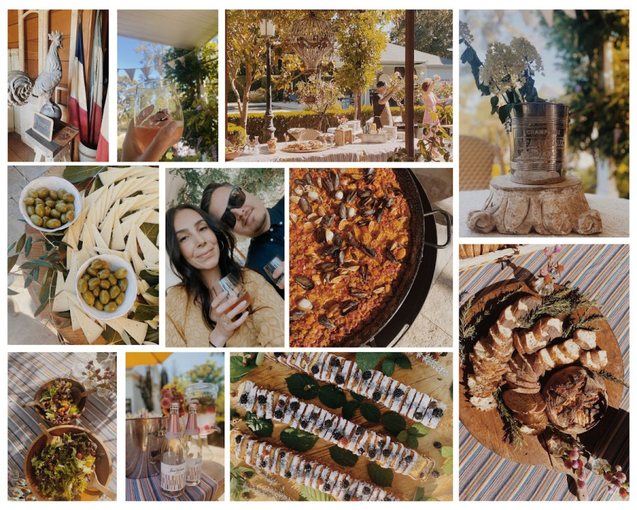 Chateau Sonoma French Bubble Club Party Collage