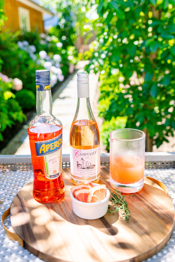 Grapefruit Aperol Spritz Tray