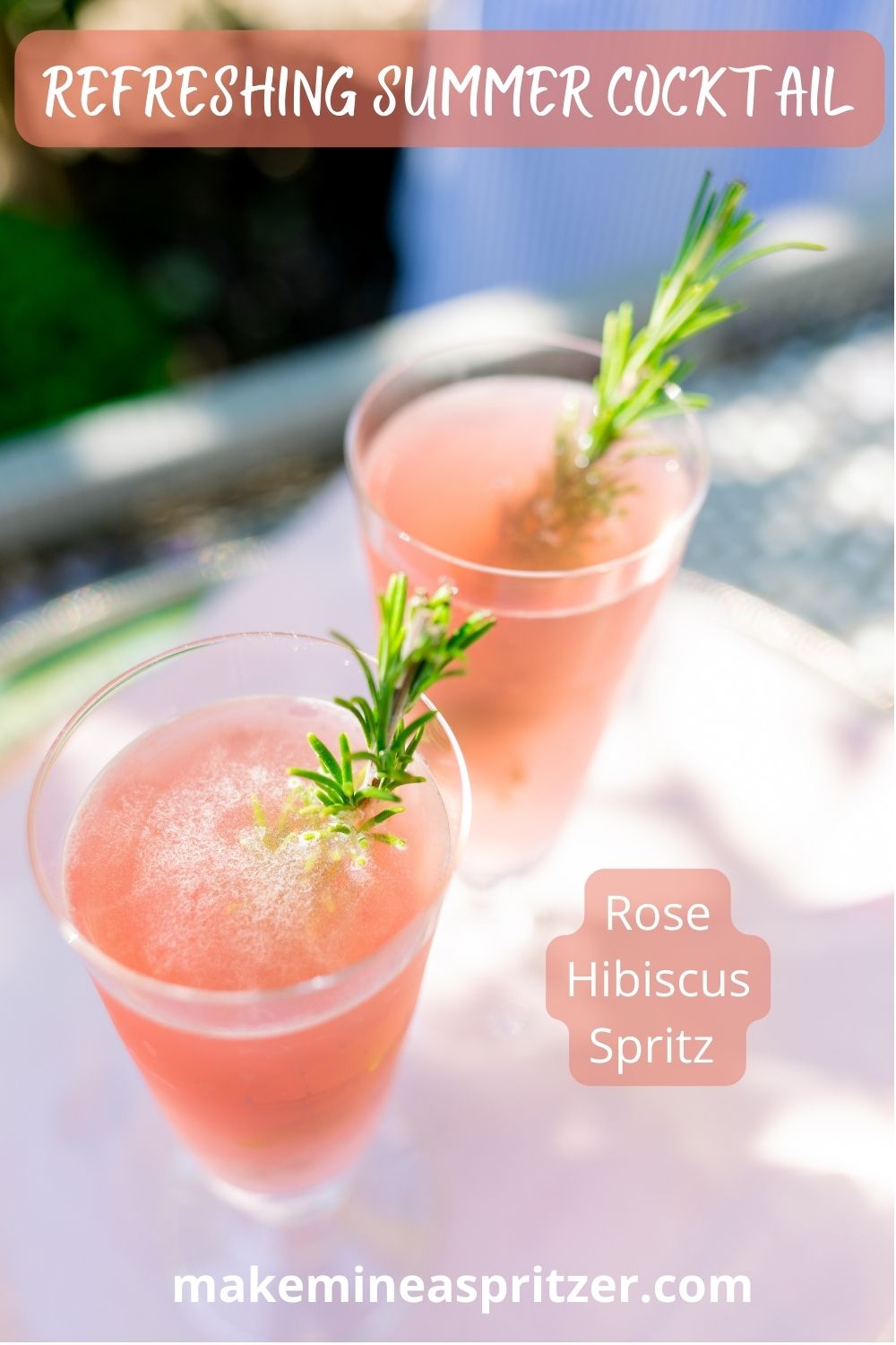 Rose Hibiscus Spritz Pin Collage