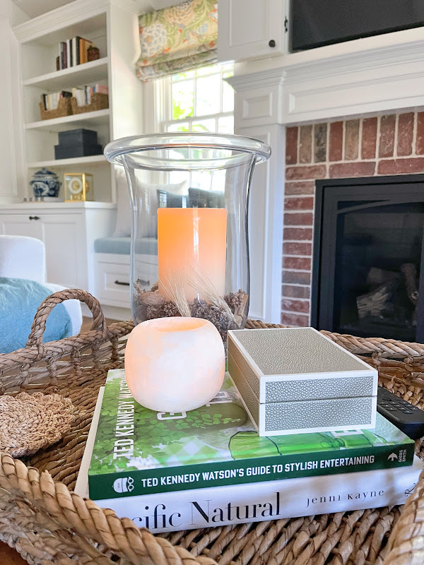 Fall coffee table vignette
