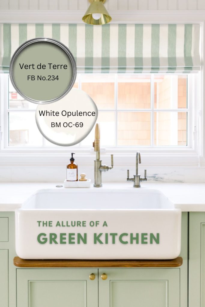 The Allure of a Green Kitchen Pin Collage.