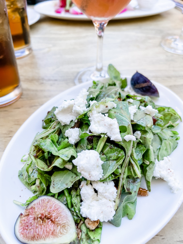 Arugula fig salad.