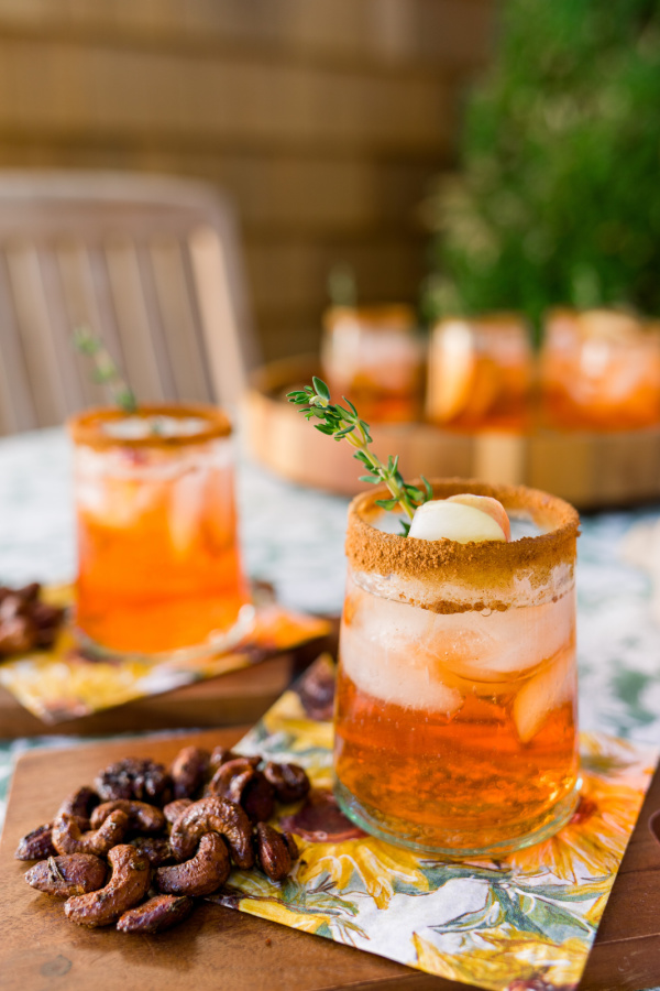 Apple Cider Aperol Spritz drinks