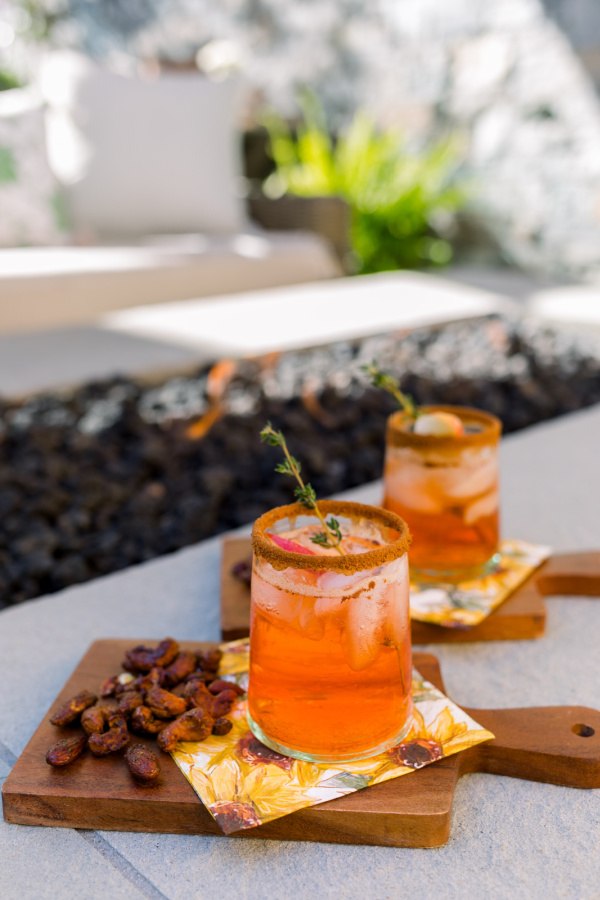 Apple Cider Aperol Spritz drinks.