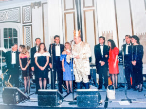 Mardi Gras Party King and his Court