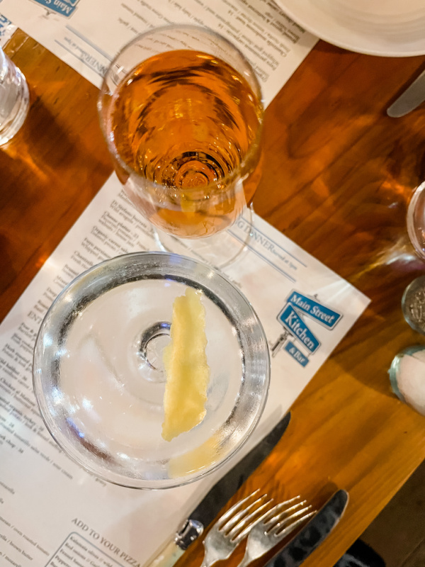 Drinks at Main Street Kitchen.
