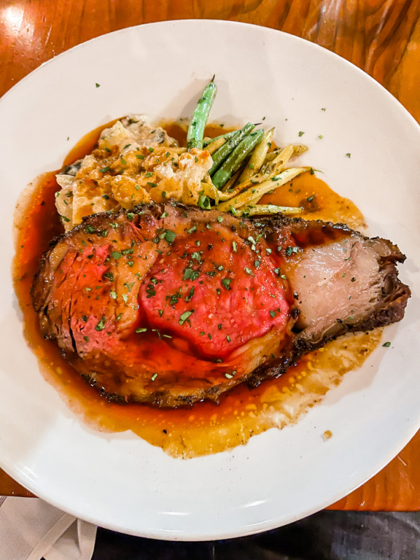 Prime Rib at Main Street Kitchen.