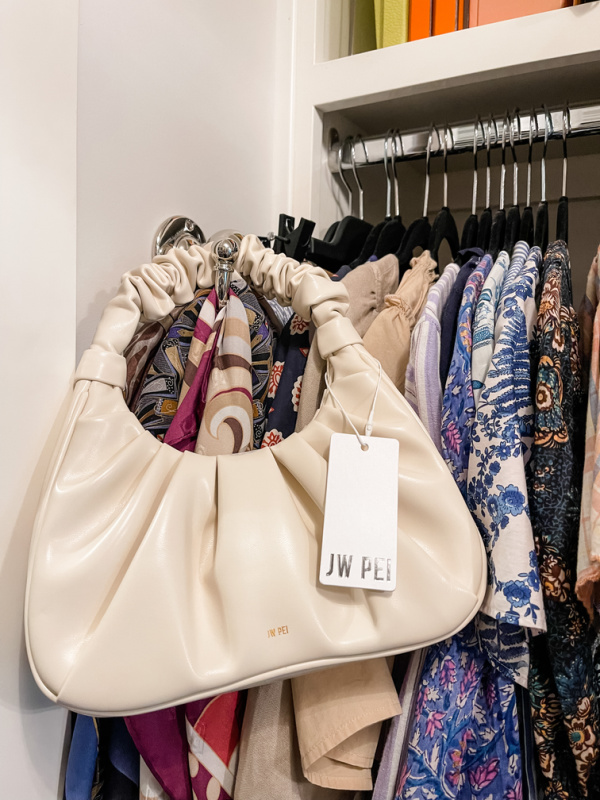 JW Pei Hobo bag in ivory.