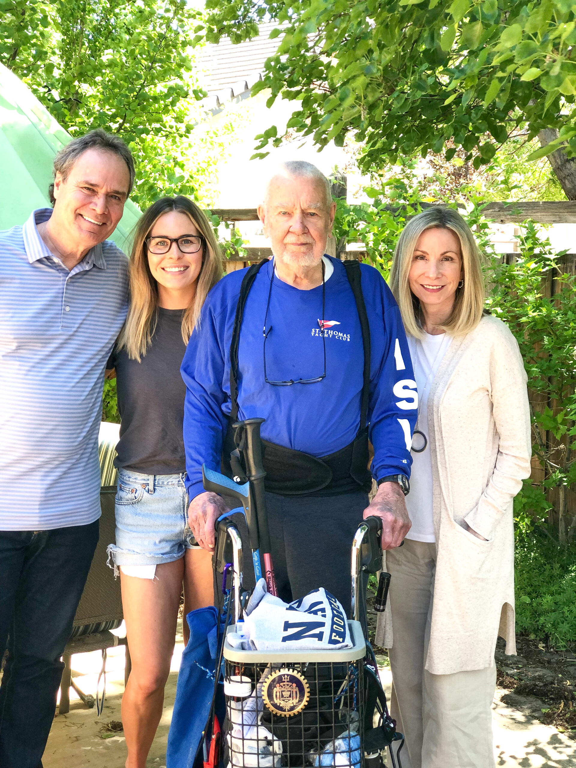 Grandpa, kids and grandaughter.