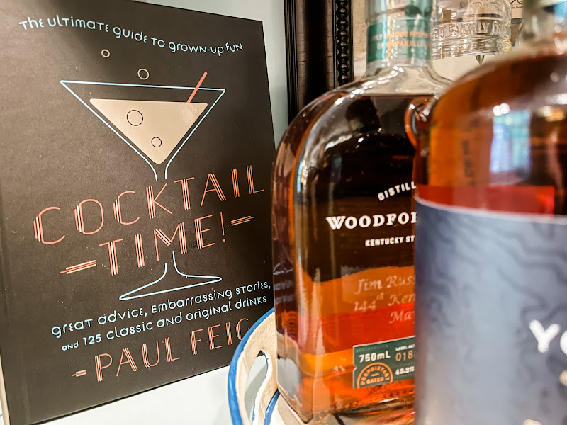 Cocktail Time book sitting on bar.