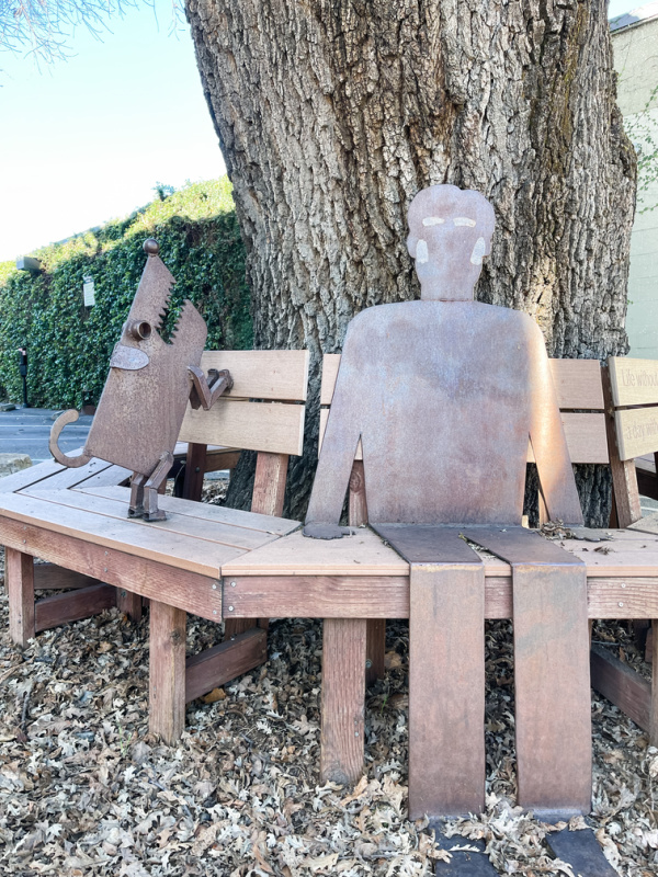 Art installation in downtown Walnut Creek.